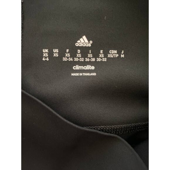 Adidas Womens Black Capri Leggings NEW XS - Picture 7 of 9